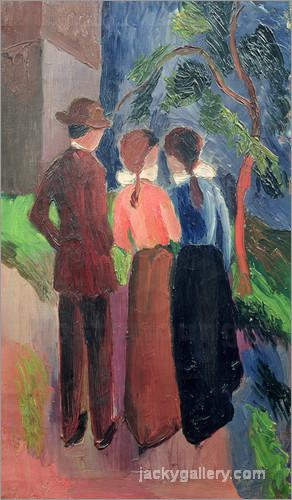 The Walk, August Macke painting